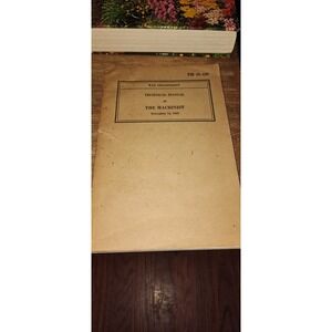 War Department Technical Manual The Machinist November 12, 1941
